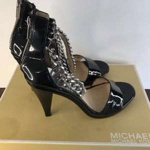 Michael Kors Chain Patent Leather Heels